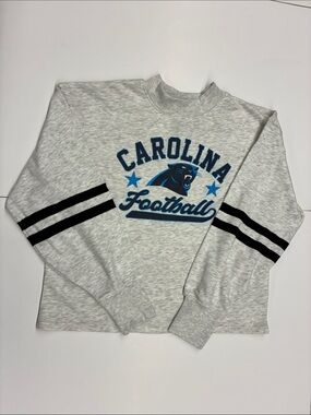 NEW CSA NFL Carolina Panthers Cropped Sweatshirt